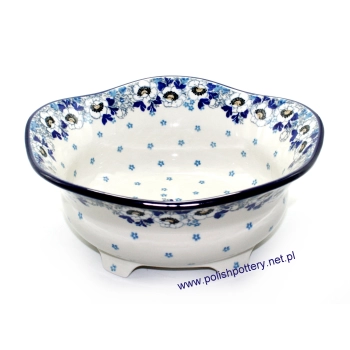 Salaterka Duża na nóżkach dek. 2222X Anemony